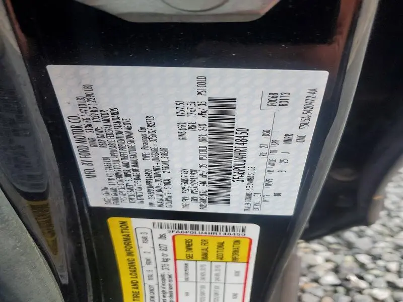 2017 FORD FUSION SE HYBRID  