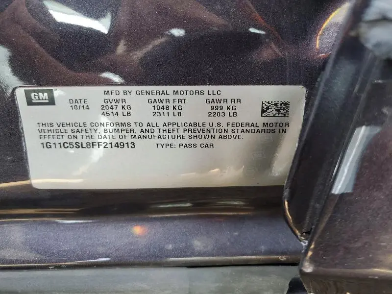 2015 CHEVROLET MALIBU 1LT  