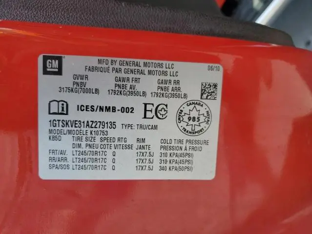 2010 GMC SIERRA K1500 SLE  