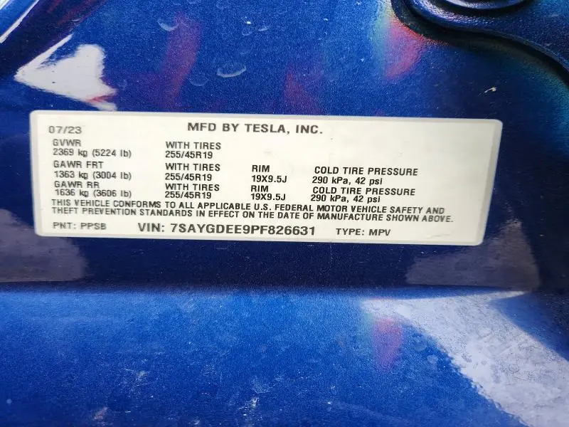 2023 TESLA MODEL Y   