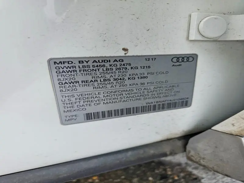 2018 AUDI Q5 PREMIUM PLUS  