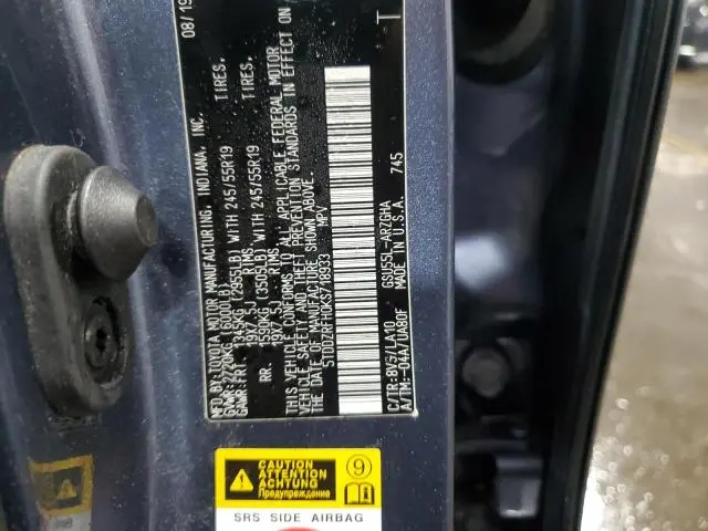 2019 TOYOTA HIGHLANDER LIMITED  