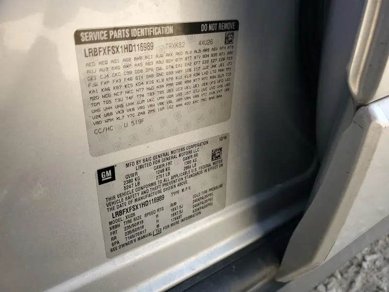 2017 BUICK ENVISION PREMIUM II  