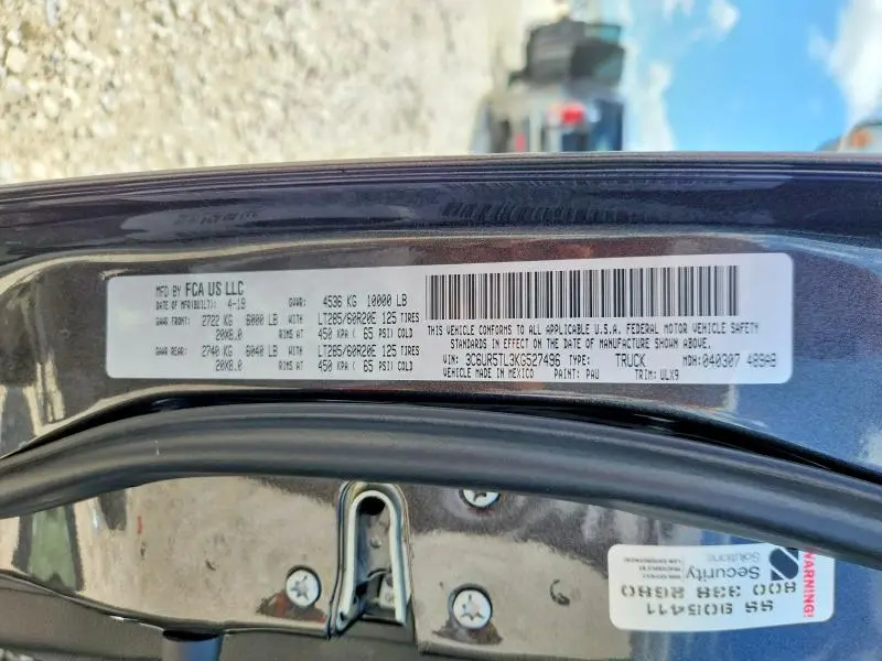 2019 RAM 2500 LIMITED  