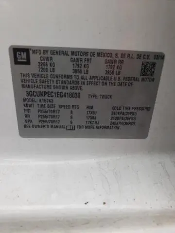 2014 CHEVROLET SILVERADO K1500  