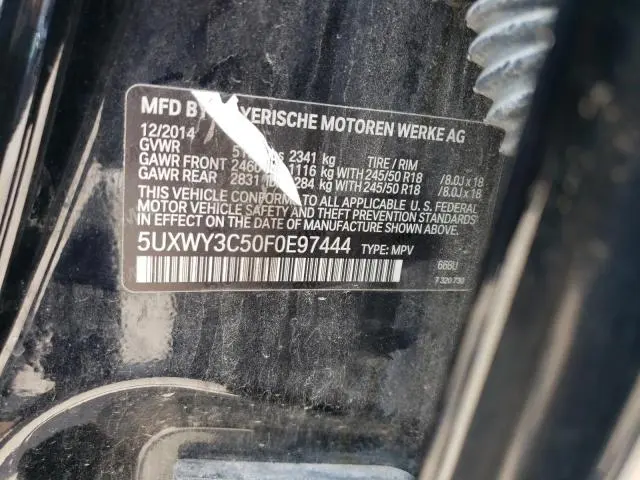 2015 BMW X3 XDRIVE28D  