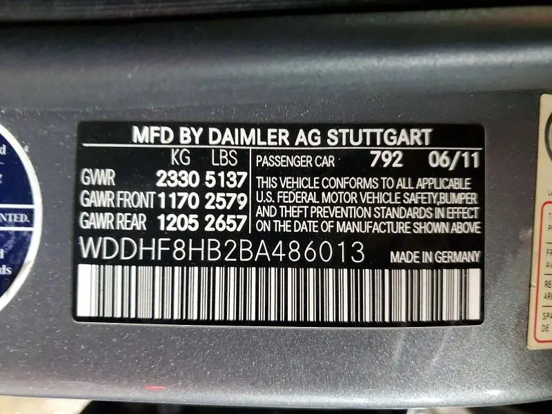 2011 MERCEDES-BENZ E 350 4MATIC  