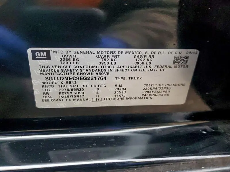 2014 GMC SIERRA K1500 SLT  