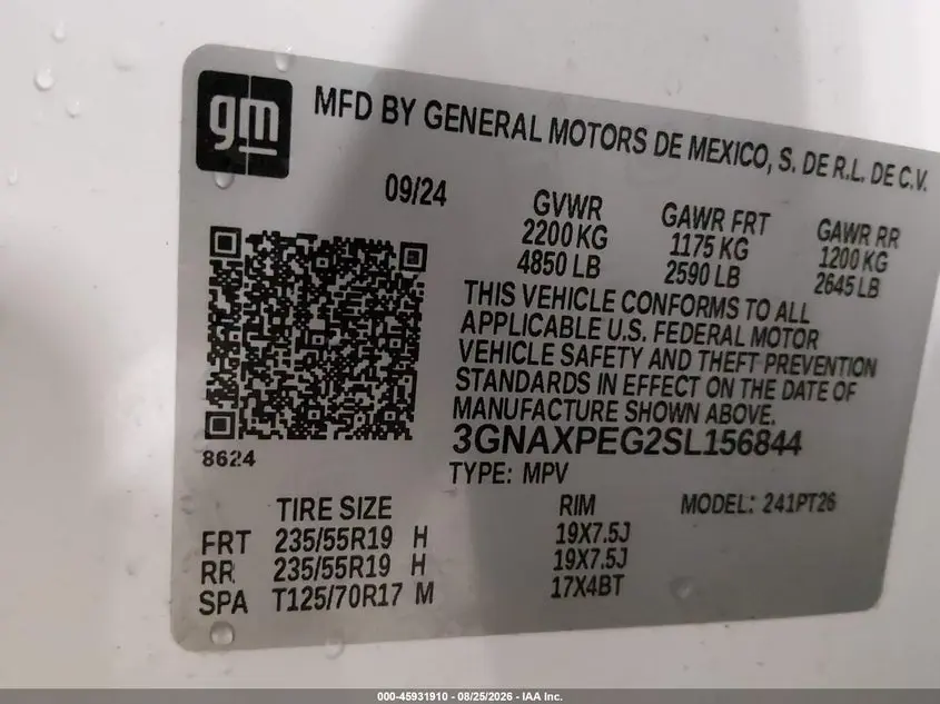 2025 CHEVROLET EQUINOX AWD LT