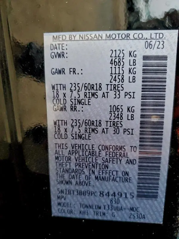 2023 NISSAN ROGUE SV  