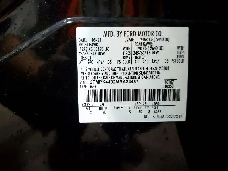 2021 FORD EDGE SEL  