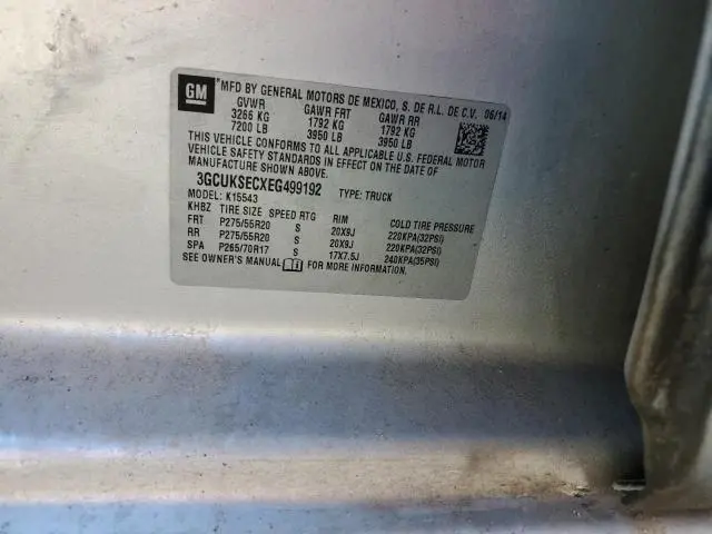 2014 CHEVROLET SILVERADO K1500 LTZ  