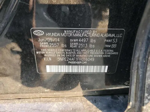 2015 HYUNDAI SONATA SE