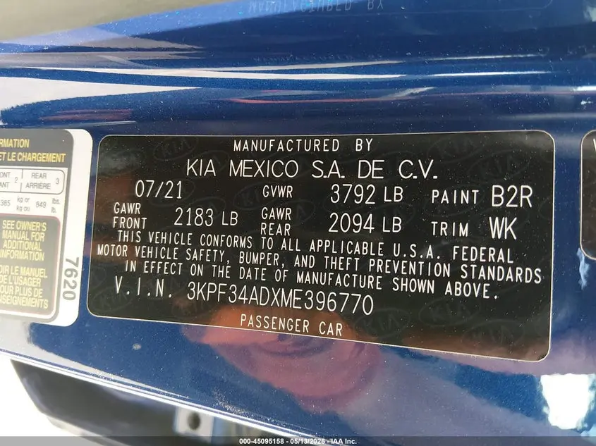 2021 KIA FORTE GT-LINE