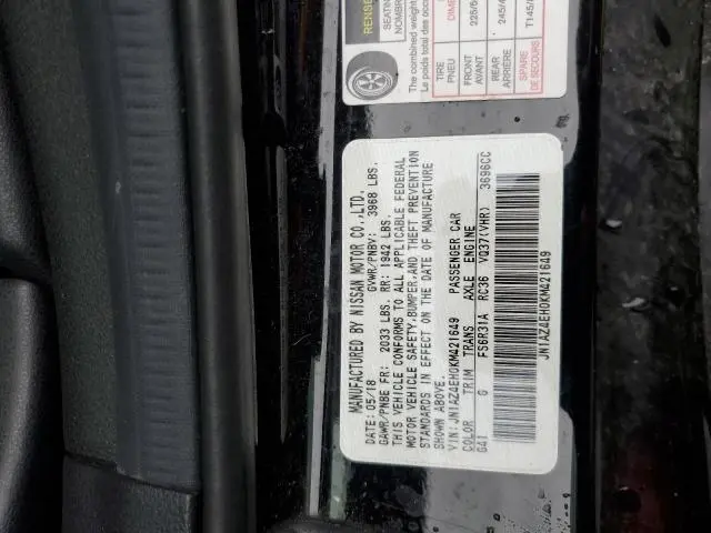 2019 NISSAN 370Z BASE  