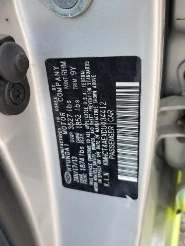 2013 HYUNDAI ACCENT GLS  