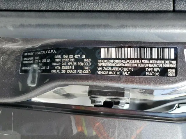 2019 JEEP RENEGADE LATITUDE  