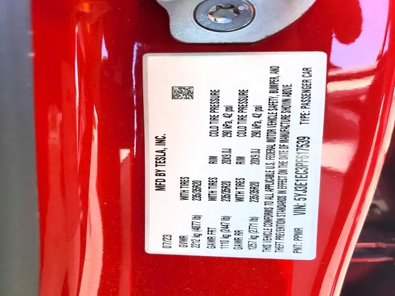 2023 TESLA MODEL 3   