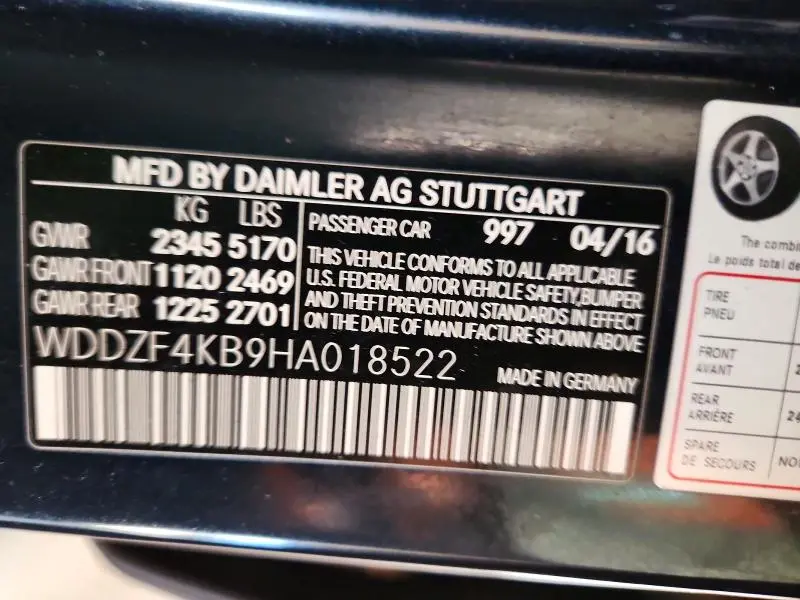 2017 MERCEDES-BENZ E 300 4MATIC  