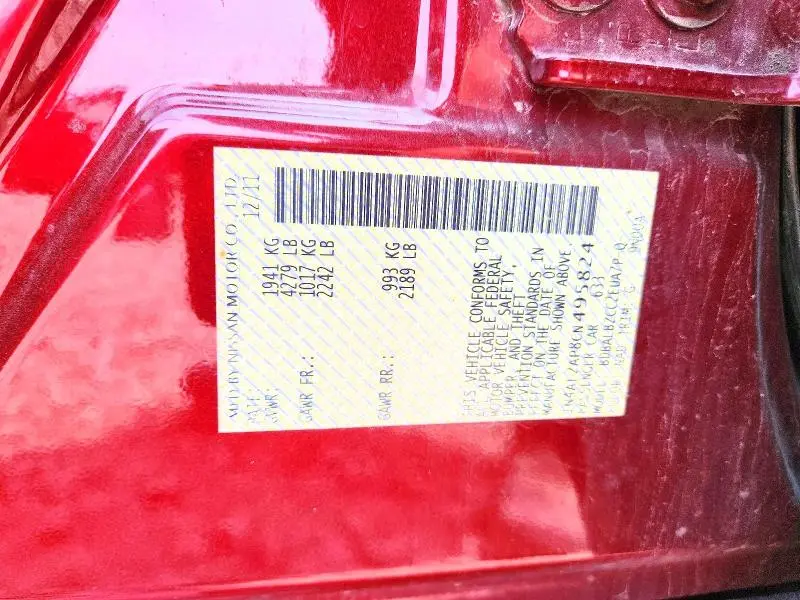 2012 NISSAN ALTIMA 2.5  