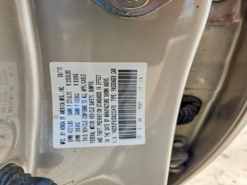 2013 HONDA ACCORD EXL  