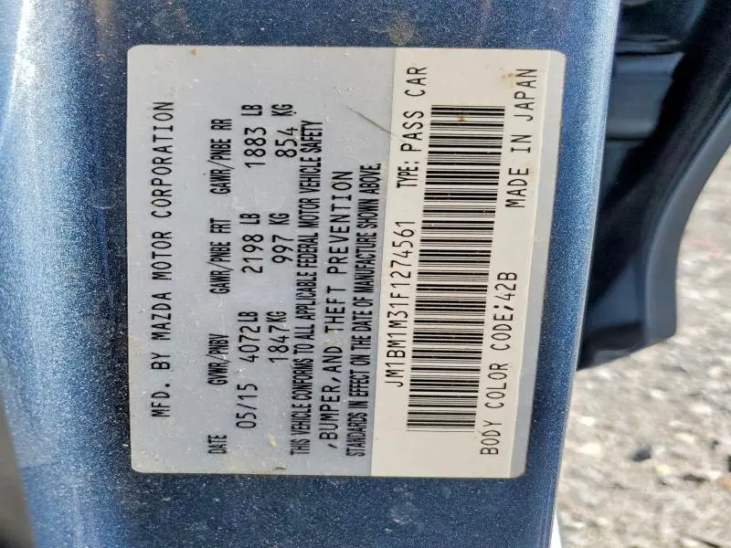 2015 MAZDA 3 GRAND TOURING  