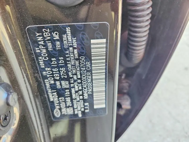 2013 HYUNDAI GENESIS 3.8L  
