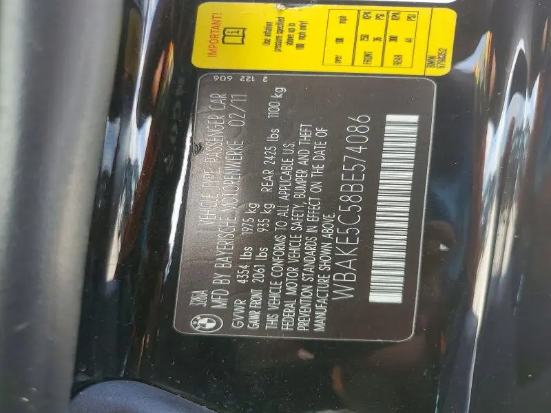 2011 BMW 328 I SULEV  