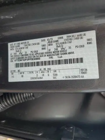 2023 FORD F150 SUPERCREW  