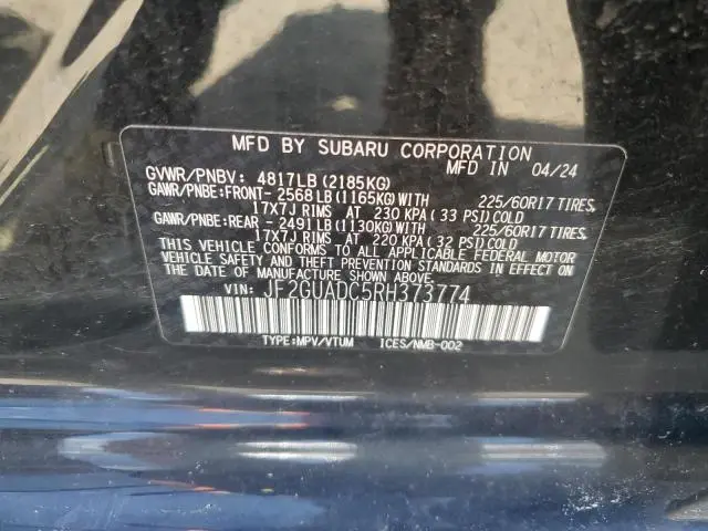 2024 SUBARU CROSSTREK PREMIUM  