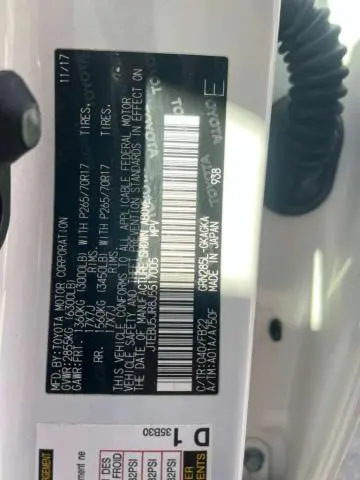 2018 TOYOTA 4RUNNER SR5/SR5 PREMIUM  