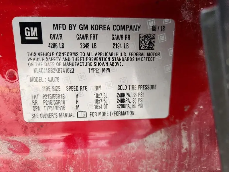 2019 BUICK ENCORE SPORT TOURING  