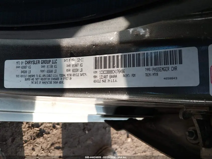 2012 CHRYSLER 200 TOURING