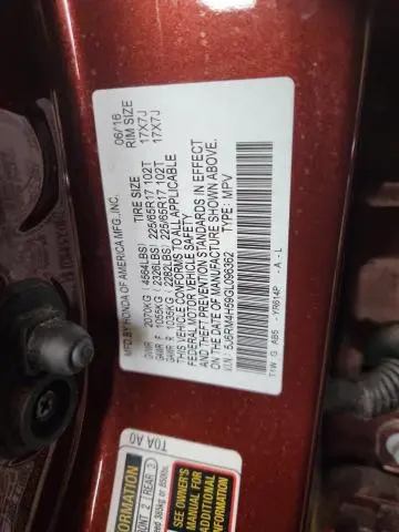 2016 HONDA CR-V EX  