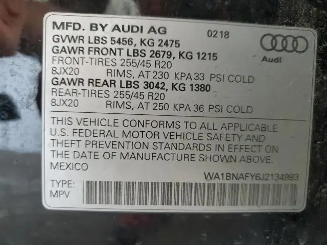 2018 AUDI Q5 PREMIUM PLUS