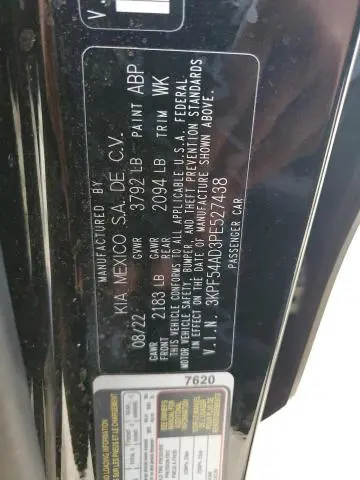 2023 KIA FORTE GT LINE  