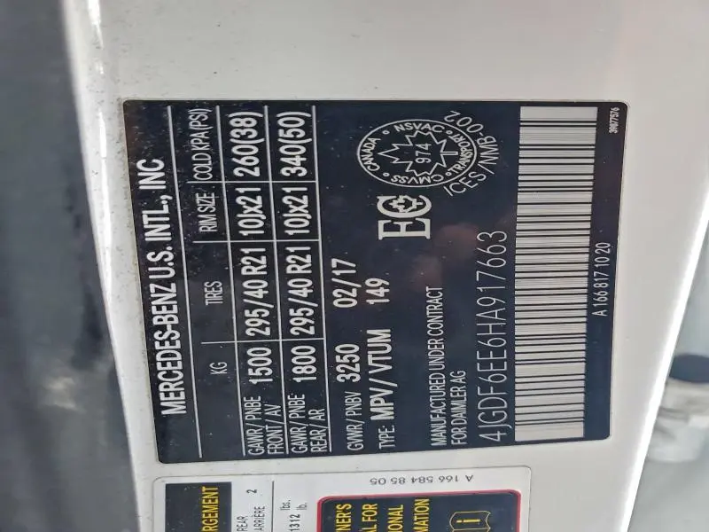 2017 MERCEDES-BENZ GLS 450 4MATIC  