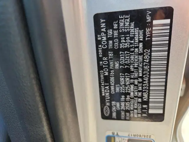 2018 HYUNDAI TUCSON SEL  