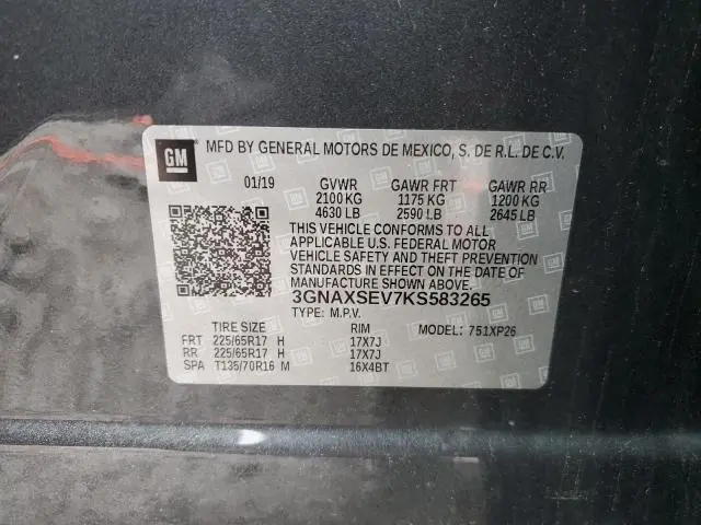 2019 CHEVROLET EQUINOX LS  