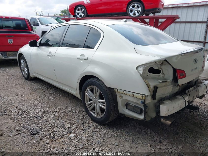 2012 INFINITI G37X  