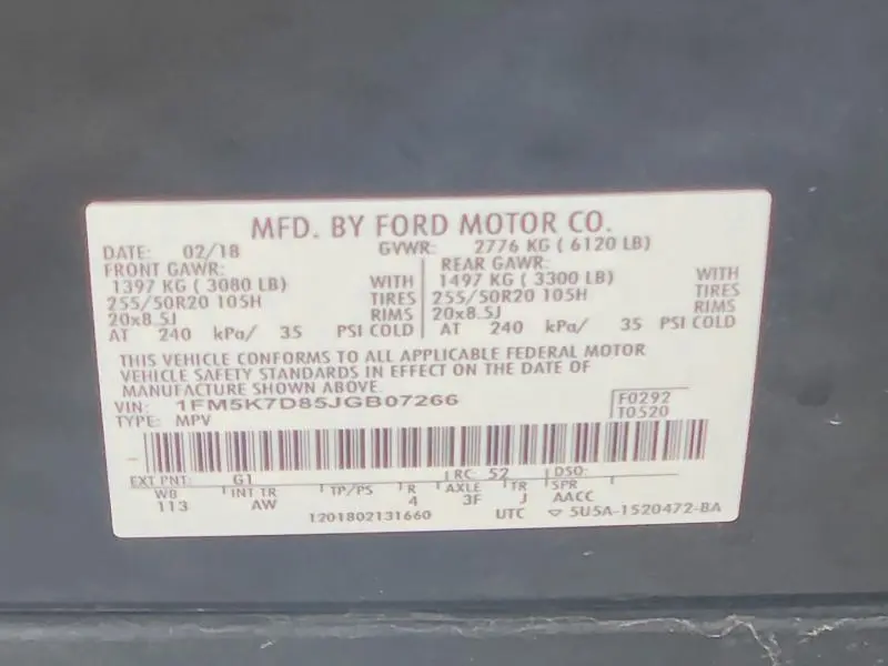 2018 FORD EXPLORER XLT  