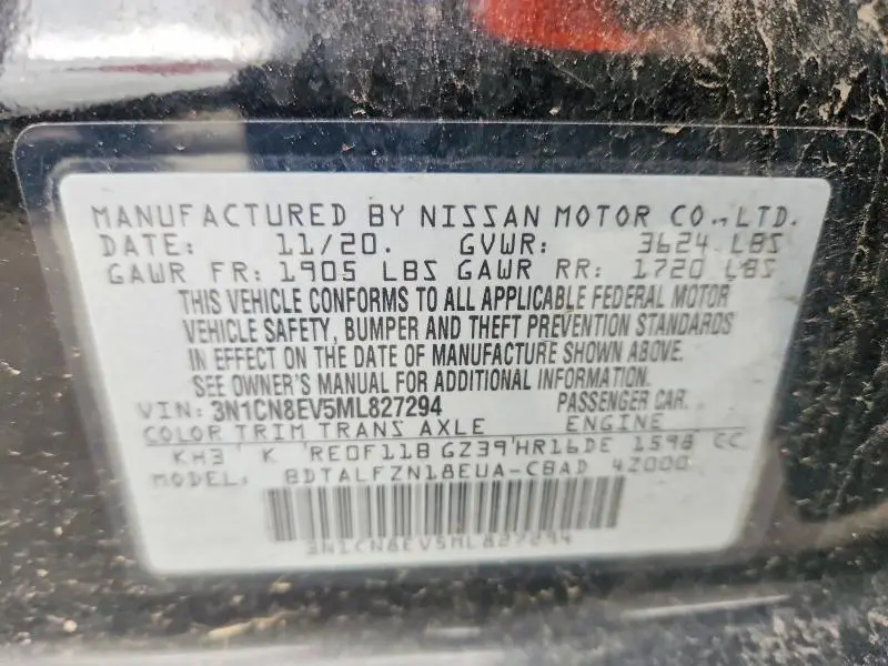 2021 NISSAN VERSA SV  
