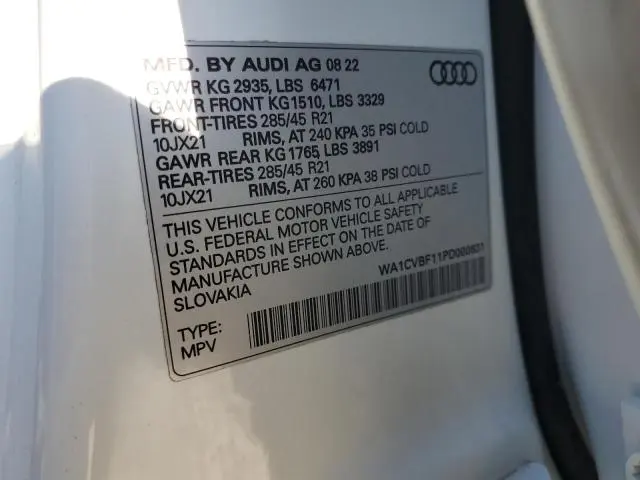 2023 AUDI Q8 PRESTIGE  