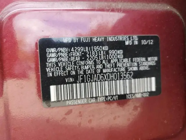 2013 SUBARU IMPREZA PREMIUM  