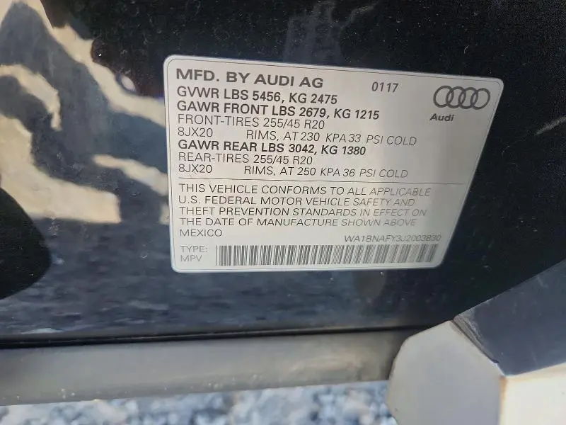 2018 AUDI Q5 PREMIUM PLUS  