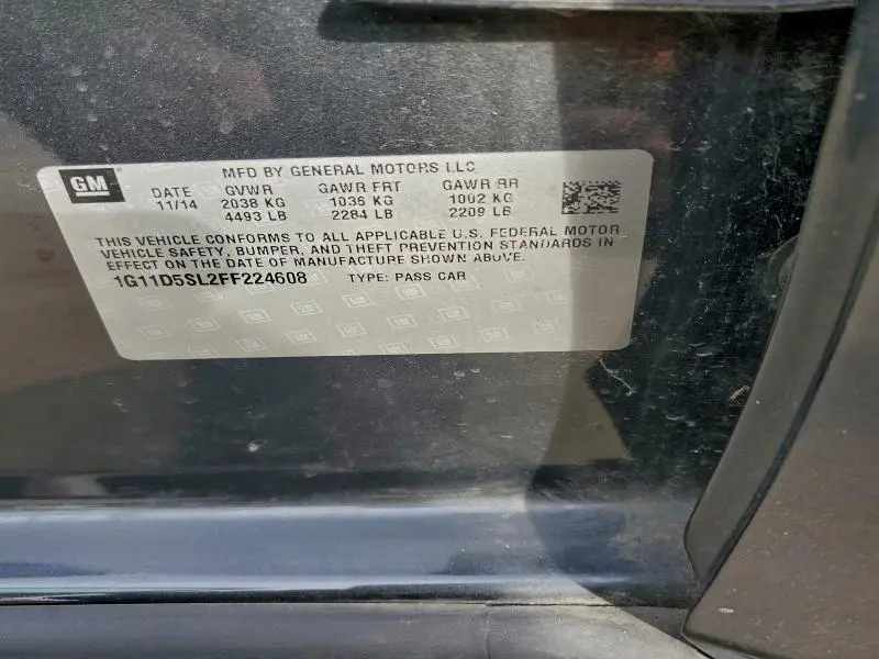 2015 CHEVROLET MALIBU 2LT  