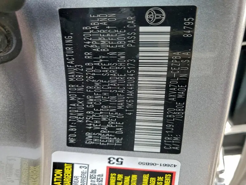 2024 TOYOTA CAMRY XSE  