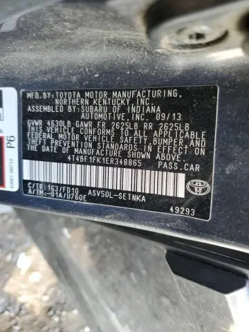 2014 TOYOTA CAMRY LE  