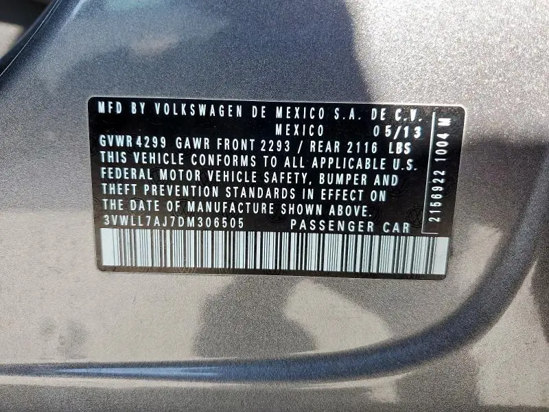 2013 VOLKSWAGEN JETTA TDI  