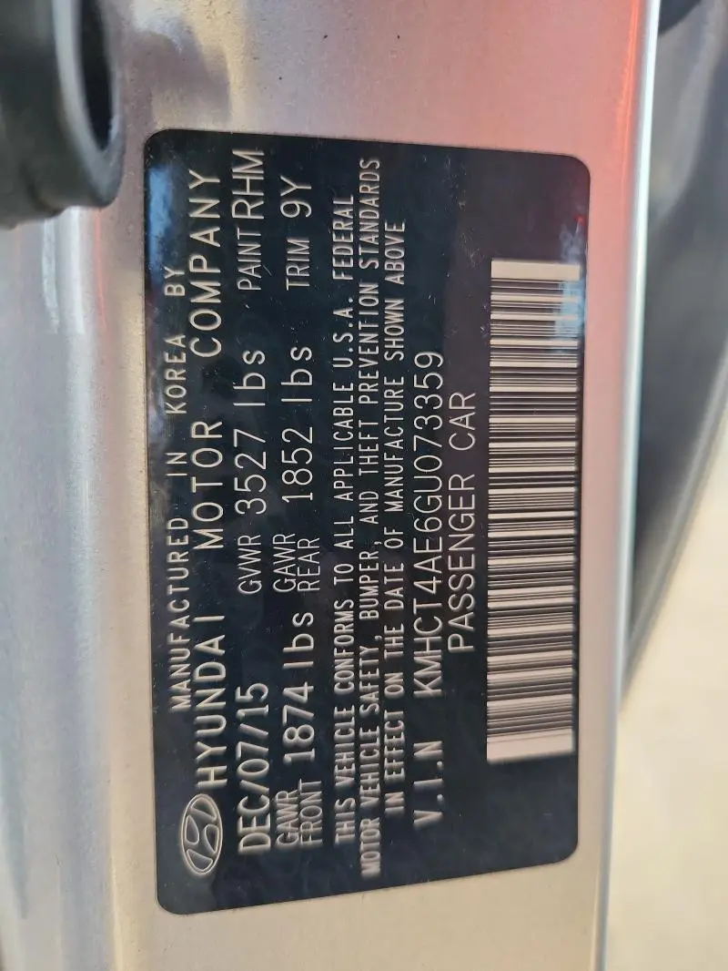 2016 HYUNDAI ACCENT SE  